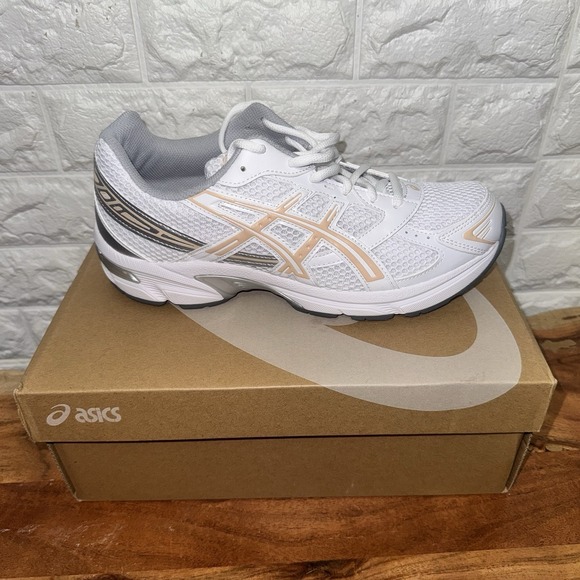ASICS GEL-1130 White Bisque Running Shoes Women's 10 / Men 8.5 1202A164-123 NIB - Picture 7 of 8